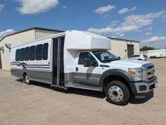 2011 FORD F-550 SUPER DUTY 22-PASSENGER DIESEL BUS (SHOWING: 139,729 MILES)