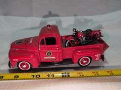 1948 FORD F-1 HARLEY-DAVIDSON FIRE DEPT. DIECAST PICKUP TRUCK MODEL