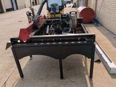 HYPERTHERM POWERMAX85 PLASMA CUTTER WITH LINCOLN TORCH MATE GROWTH SERIES CNC PLASMA TABLE