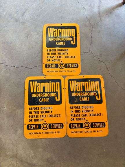 3-CT. 12 X 18” METAL SIGNS