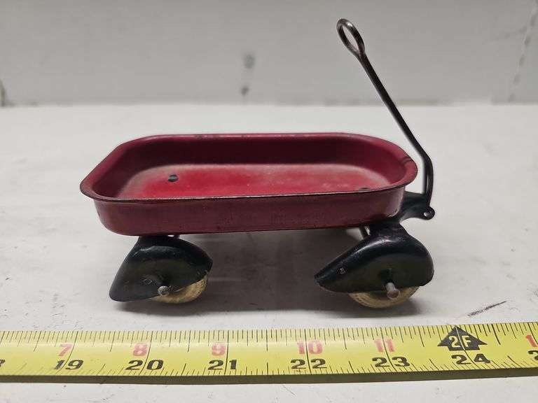 VINTAGE MINIATURE RED WAGON
