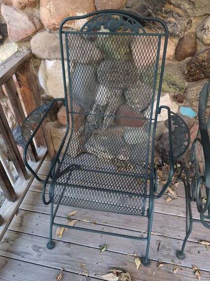 (OUT) METAL SPRING ROCKER CHAIR - Isabell Auction