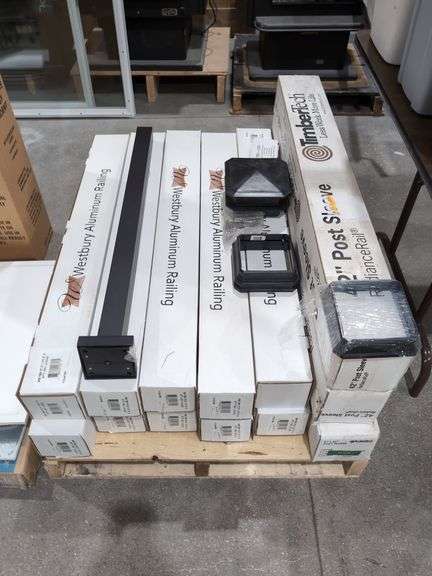 (10) WESTBURY 2" X 37" ALUMINUM RAILING POSTS & (3) 5" X 42" TIMBER ...