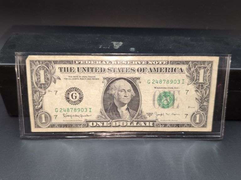 SERIES 1963-B JOSEPH W. BARR $1 NOTE - Isabell Auction