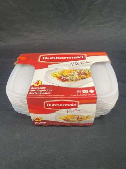 RUBBERMAID 32OZ. TAKE ALONGS 4 COUNT CONTAINERS