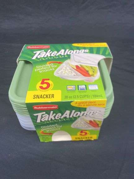 RUBBERMAID 20OZ. TAKE ALONG 5 COUNT CONTAINERS