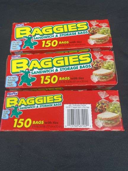 HEFTY BAGGIES WITH TIES
