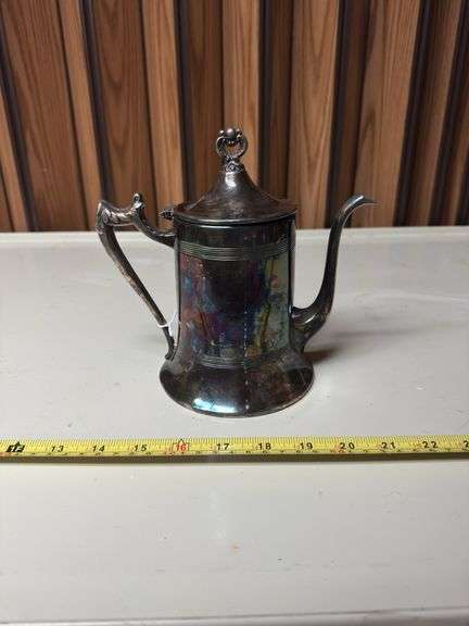 VINTAGE SILVER PLATE TEA KETTLE