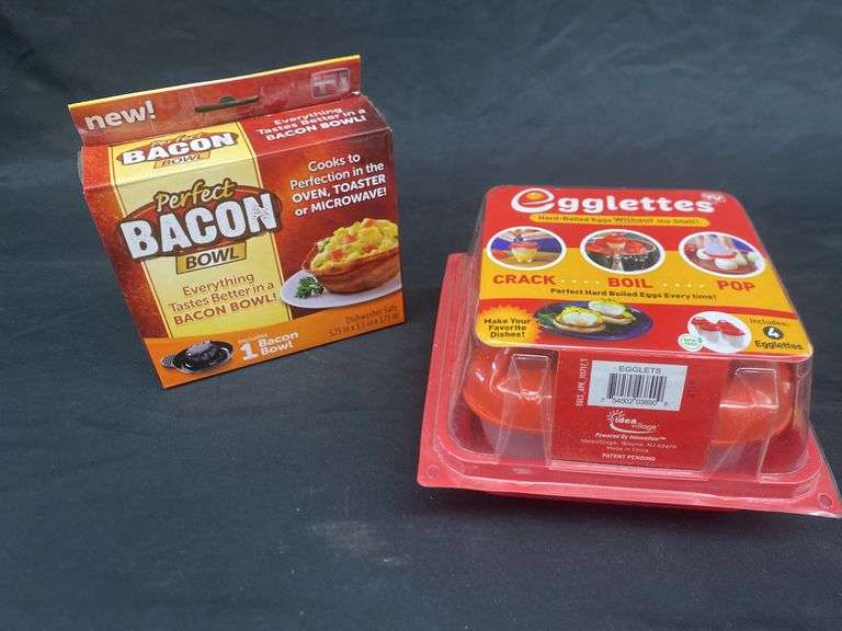 EGGLETTES 4 COUNT CONTAINERS WITH PERFECT BACON BOWL