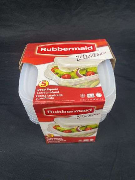 RUBBERMAID 42OZ. TAKE ALONGS 5 COUNT CONTAINERS