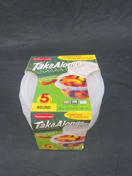 RUBBERMAID 28OZ. TAKE ALONGS 5 COUNT CONTAINERS
