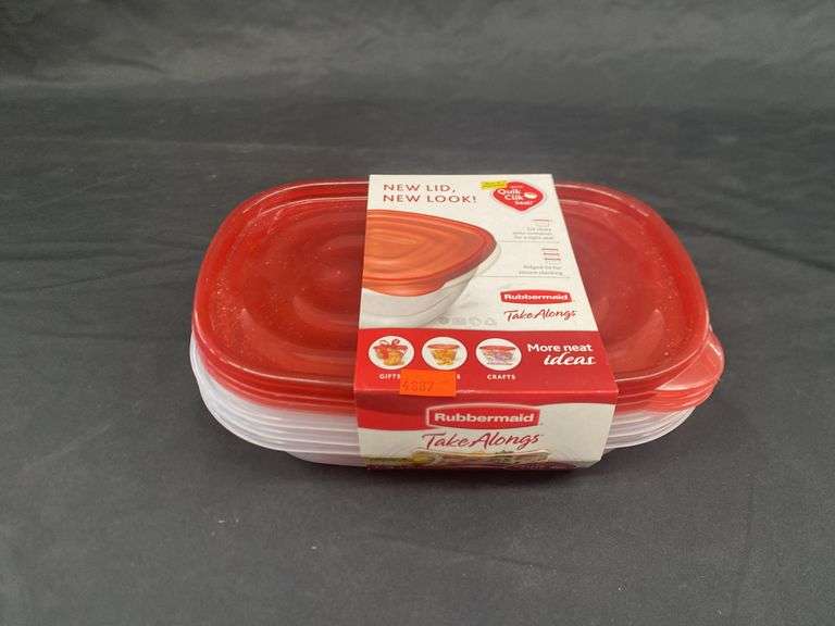 RUBBERMAID 32OZ. TAKE ALONGS 3 COUNT CONTAINERS