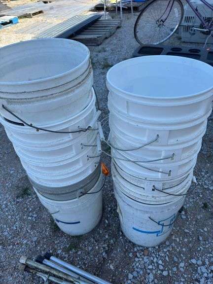 (OUT) (13) 5-GALLON BUCKETS