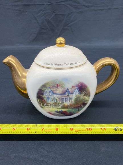 THOMAS KINKADE CERAMIC TEAPOT