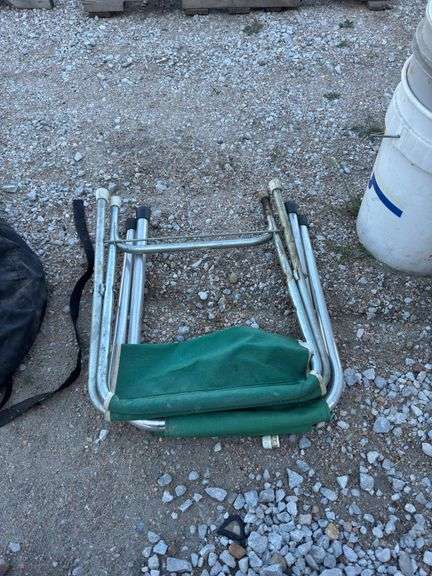 (OUT) (2) FOLDING CHAIRS