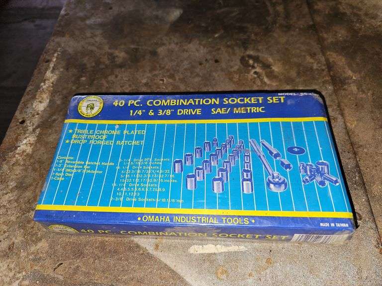 (SHOP) NEW 40 PC. COMBINATION SOCKET SET - Isabell Auction