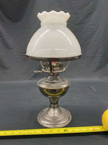 16” CERAMIC SHADE OIL LANTERN