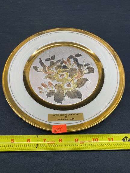9” CHOKIN YOSHINOBU HARA DECORATIVE PLATE