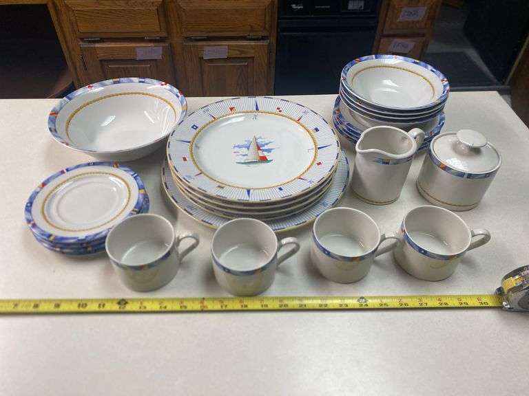 (K) 24PC. HABITAT AMERICANA REGATTA DISH SET