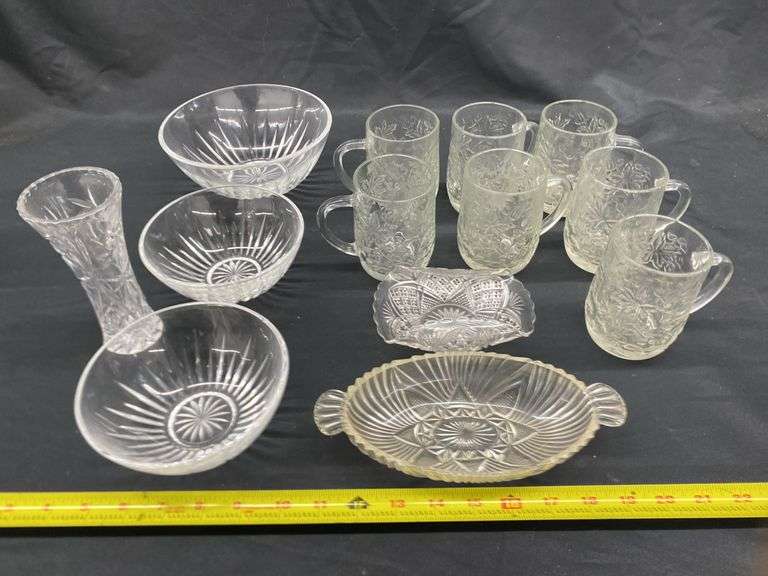 ASSORTED CRYSTAL DISHES