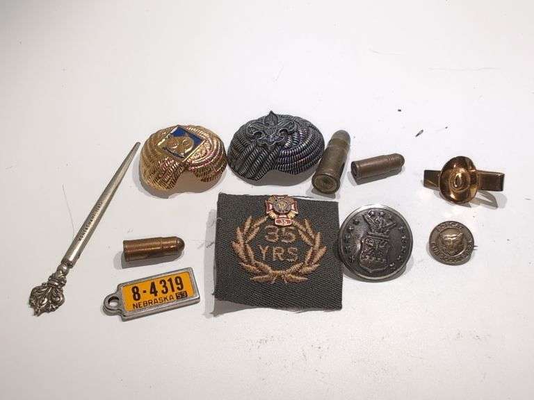 VINTAGE BOY SCOUTS ITEMS, BUTTONS, TIE CLIP, ETC... - Isabell Auction