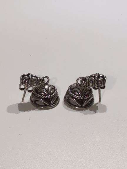 STERLING SILVER BELL EARRINGS SET