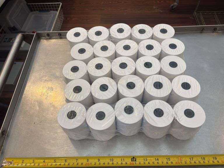 25-CT. 3-1/8” X 230’ CASH REGISTER TAPE
