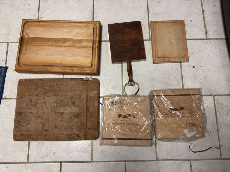 (K) (6) ASSORTED CUTTING BOARDS