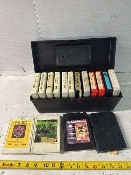 CASE WITH ASSORTED 8 TRACKS