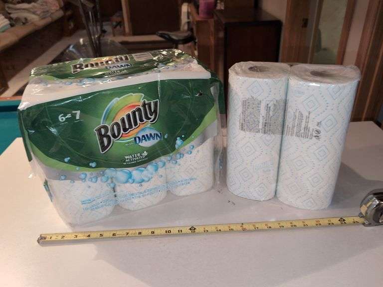 (PTR) 8-CT. ROLLS BOUNTY WITH DAWN WATER ACTIVATED PAPER TOWELS