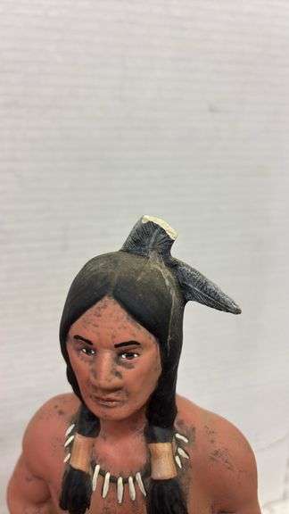 12” T CERAMIC STATUES, PORCELAIN DOLL, WALL HANGINGS, POTTERY, ETC.