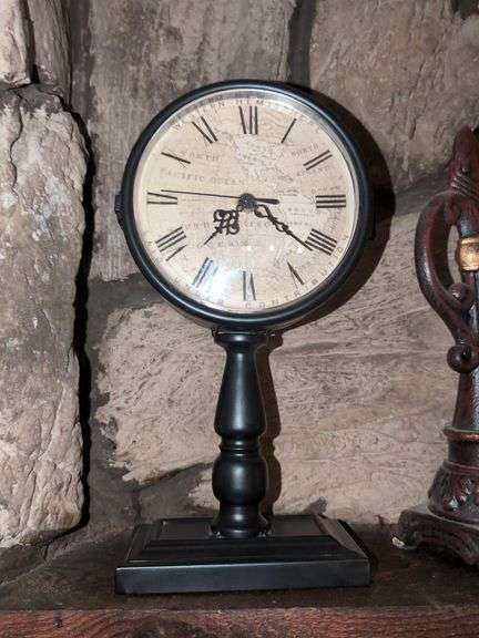 (PTR) 13" TALL PEDESTAL CLOCK