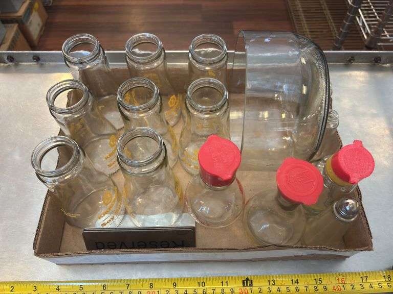 ASSORTED SOY SAUCE BOTTLES, BOWL, SALT AND PEPPER SHAKERS, 2-CT. RESERVED SIGNS