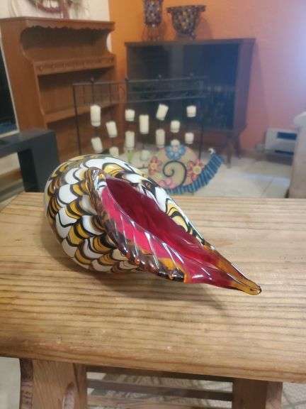(FR) SHELL ART GLASS (4 1=2"X12")