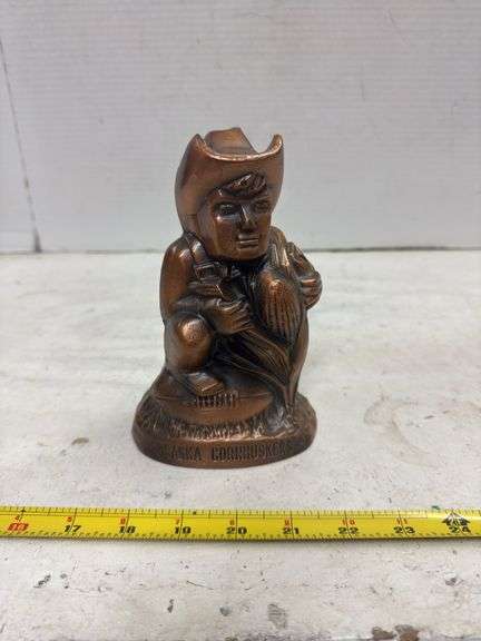 VINTAGE HUSKER PIGGY BANK