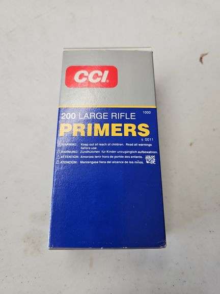 1000 CT CCI 200 LARGE RIFLE PRIMERS