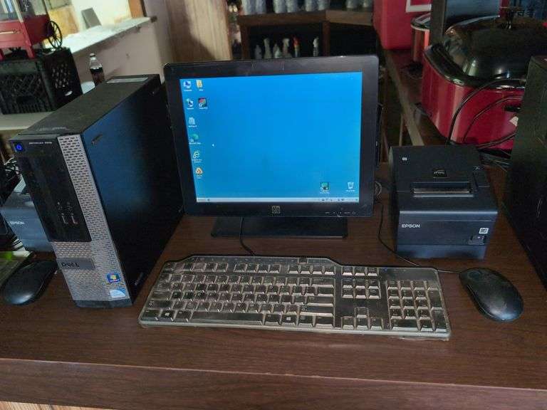 DELL OPTIPLEX 3010  TOUCHSCREEN POS COMPUTER WITH RECEIPT  PRINTER