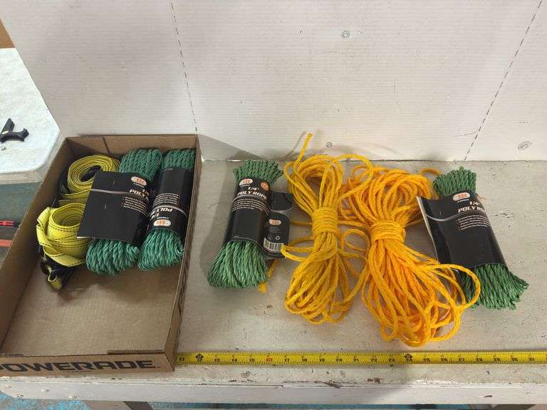 LOT OF ASSORTED ROPE