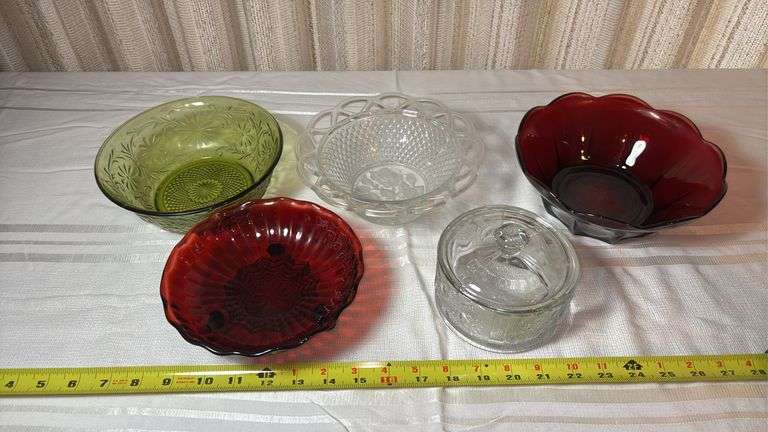(K) ASSORTED CANDY DISHES