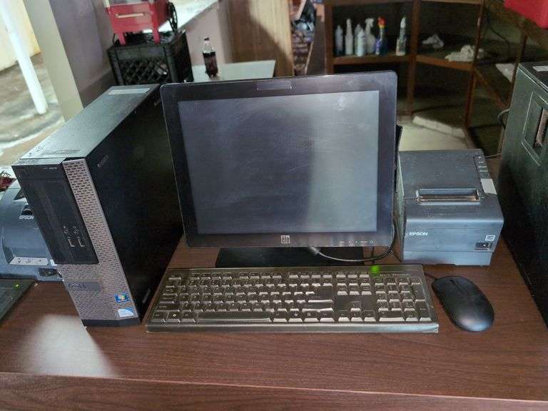 DELL OPTIPLEX 3010  TOUCHSCREEN POS COMPUTER WITH RECEIPT  PRINTER (COMPUTER NON FUNCTIONAL)