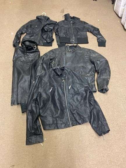 ASSORTED LEATHER JACKETS AND CHAPS