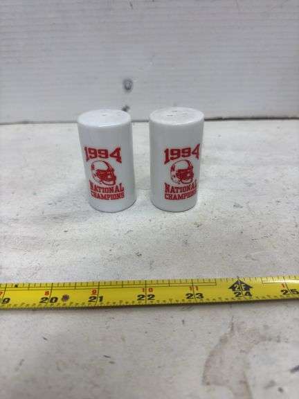 HUSKER 1994 NATIONAL CHAMPIONS SALT AND PEPPER SHAKERS