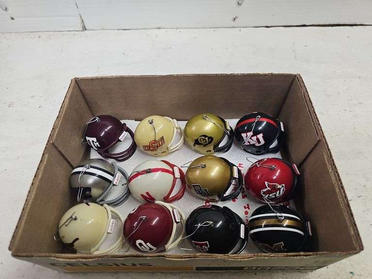 12 CT. NCCA BIG 12 CONFERENCE MINI HELMET ORNAMENTS