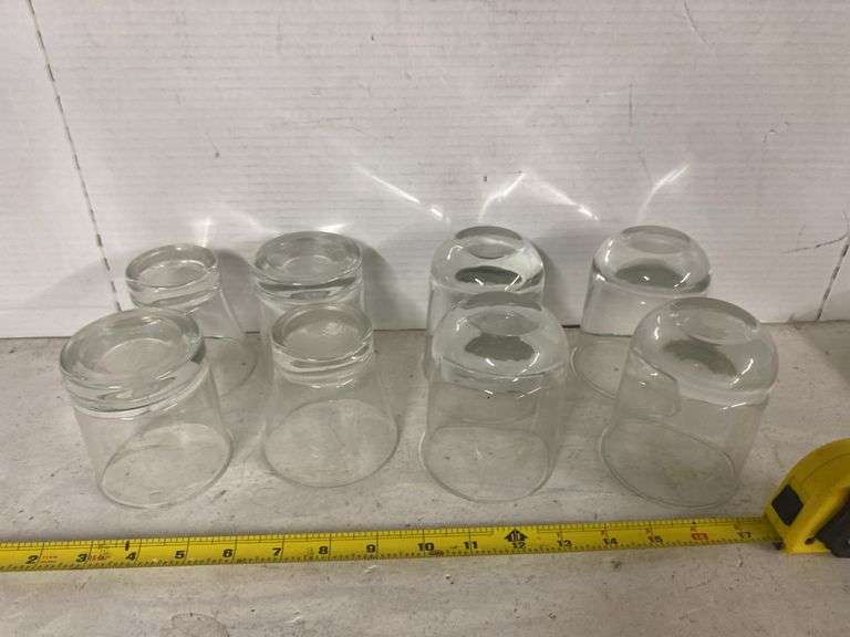 CROWN ROYAL AND GLASS DRINKING CUPS