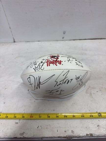 AUTOGRAPHED HUSKER FOOTBALL (3/27/2004)