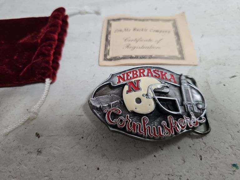 (S) NEBRASKA CORNHUSKERS 1986 BUCKLE