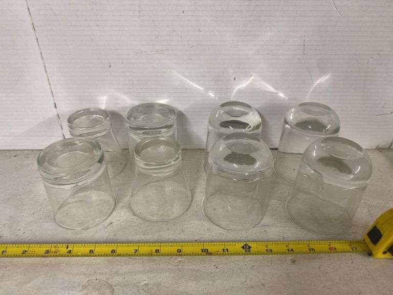 CROWN ROYAL AND GLASS DRINKING CUPS