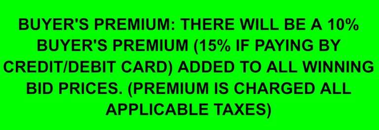 BUYER'S PREMIUM INFORMATION