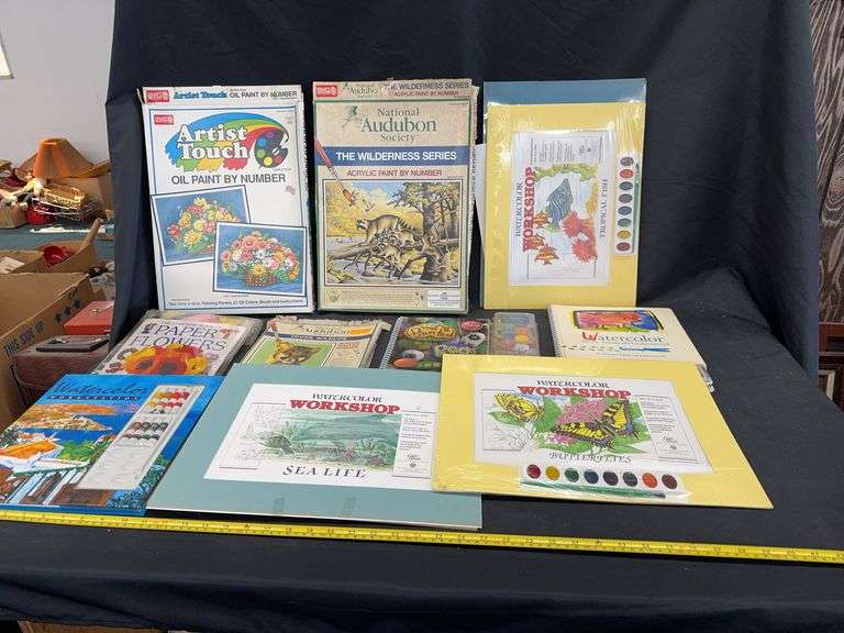 ASSORTED PAINTING BOOKS/PAGES