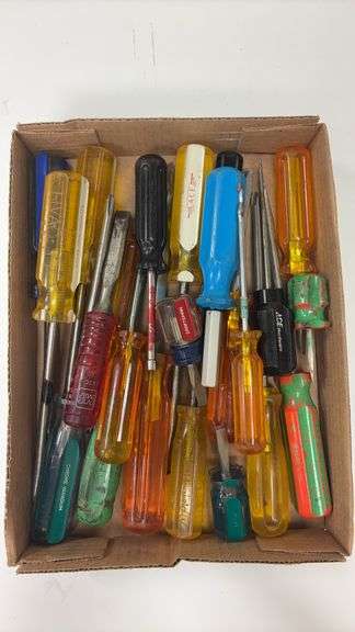 (702A) ASSORTED SCREWDRIVERS, CHISEL, ETC.